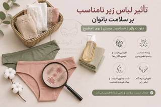 آیا لباس زیر نامناسب می‌تواند باعث عفونت، حساسیت و مشکلات پوستی شود؟ بررسی علمی و راهکارهای پیشگیری