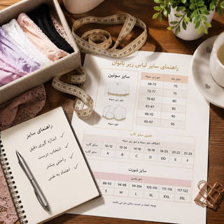 راهنمای جامع انتخاب سایز لباس زیر زنانه